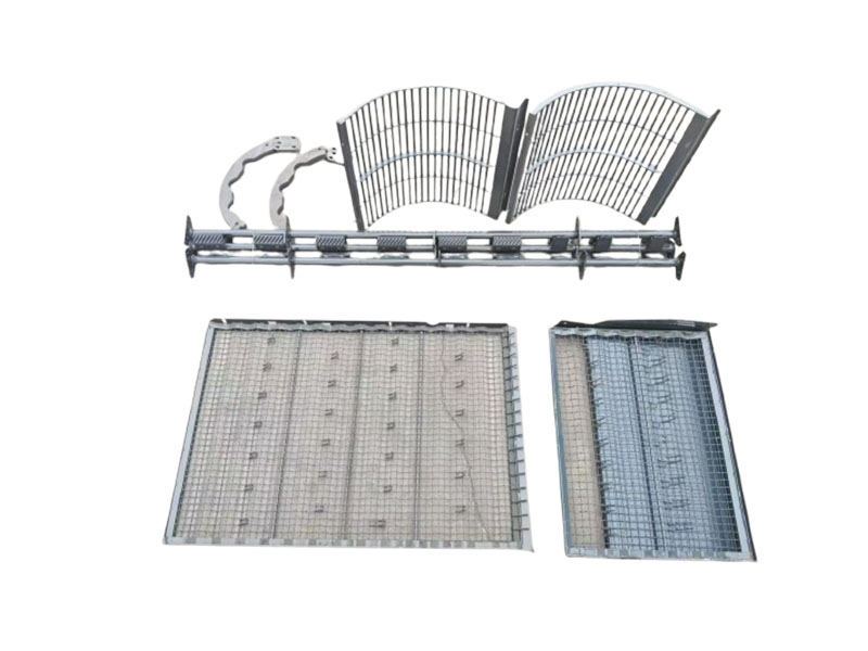 玉米籽粒收割機 過渡板、凹板